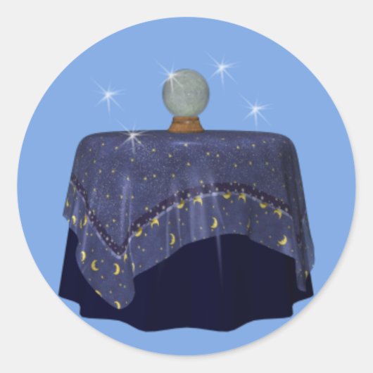 Rond Sticker Psychique Crystal Ball Fortune (Devant)