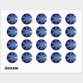 Rond Sticker Psypatternica (Feuille)