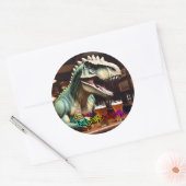Rond Sticker Pubasaurus par BAD Dino (Enveloppe)