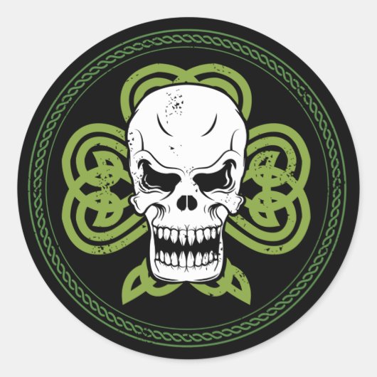 Rond Sticker punk irlandais (Devant)