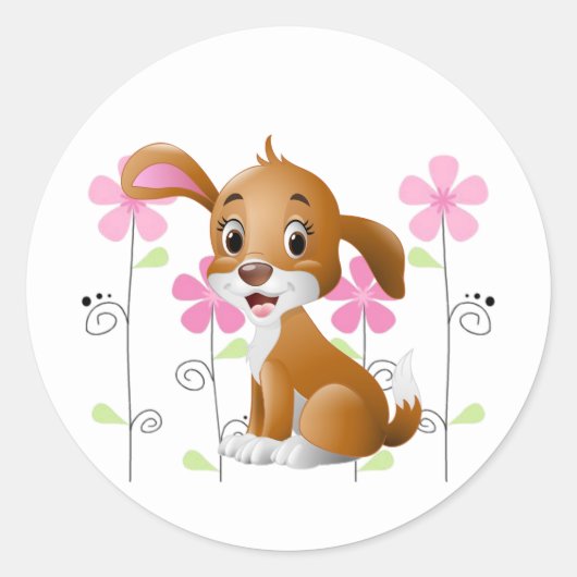 Rond Sticker Puppy (Devant)