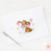 Rond Sticker Puppy (Enveloppe)