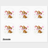 Rond Sticker Puppy (Feuille)