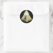 Rond Sticker Pyramide Oeil (Sac)
