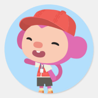 Rond Sticker Qkids Momo