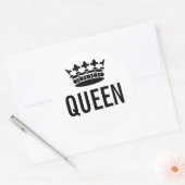 Rond Sticker QUEEN (Enveloppe)