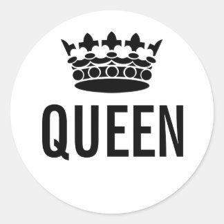 Rond Sticker QUEEN