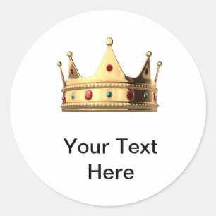 Rond Sticker Queen Crown