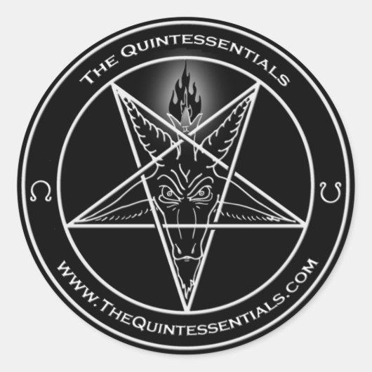 Rond Sticker Quintessentials "Baphomet" ! (Devant)