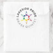 Rond Sticker quintette en laiton (Sac)