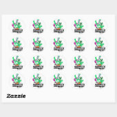 Rond Sticker Rabzilla (Feuille)