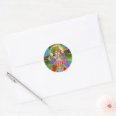 Rond Sticker Radha Krishna (Enveloppe)