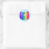 Rond Sticker Rainbow Cat (Sac)