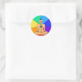 Rond Sticker Rainbow Chakras (Sac)