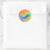 Rond Sticker Rainbow Galaxy (Sac)