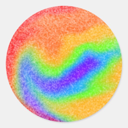 Rond Sticker Rainbow Galaxy (Devant)