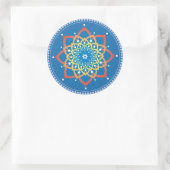 Rond Sticker Rainbow Lotus Mandala (Sac)