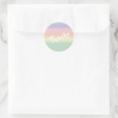 Rond Sticker Rainbow Merci (Sac)