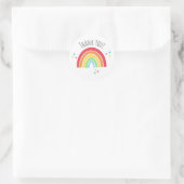 Rond Sticker Rainbow Thankyou (Sac)