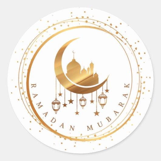 Rond Sticker Ramadan Moubarak (Devant)
