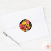 Rond Sticker Ranunculas Fleurs RSVP Seals de mariage (Enveloppe)