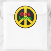 Rond Sticker Rasta One Love (Sac)