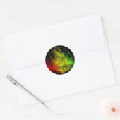 Rond Sticker Rasta Smoke (Enveloppe)