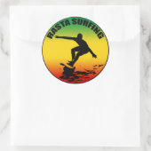 Rond Sticker Rasta Surfing (Sac)
