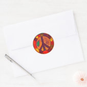 Rond Sticker Rasta Vibe Peace (Enveloppe)