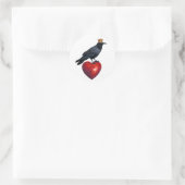 Rond Sticker Raven King Heart (Sac)