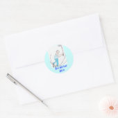 Rond Sticker Real Men jouer au golf! ! ! (Enveloppe)