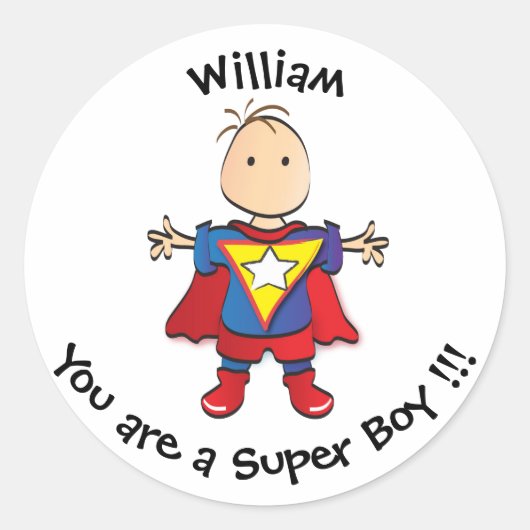 Rond Sticker récompense pour enfants (Devant)