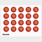 Rond Sticker Red Angel (Feuille)