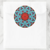 Rond Sticker Red Blue GeoStar (Sac)