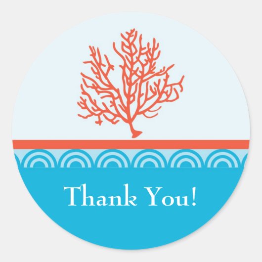 Rond Sticker Red Coral Favor (Devant)