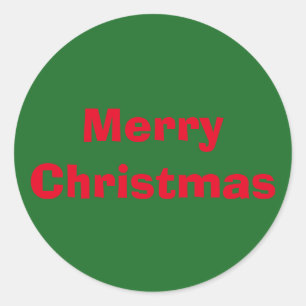 Rond Sticker Red Green de Noël Ad Lib par Janz