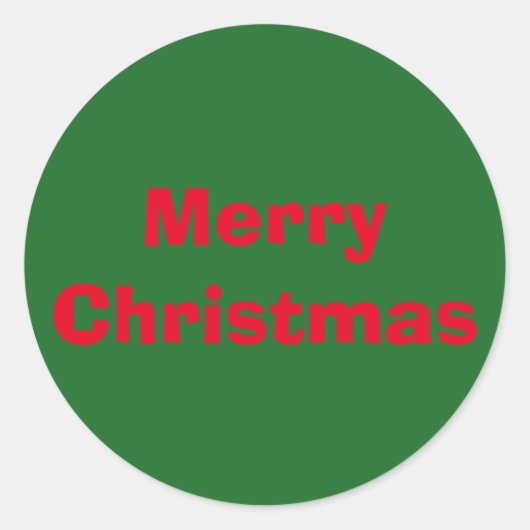 Rond Sticker Red Green de Noël Ad Lib par Janz (Devant)