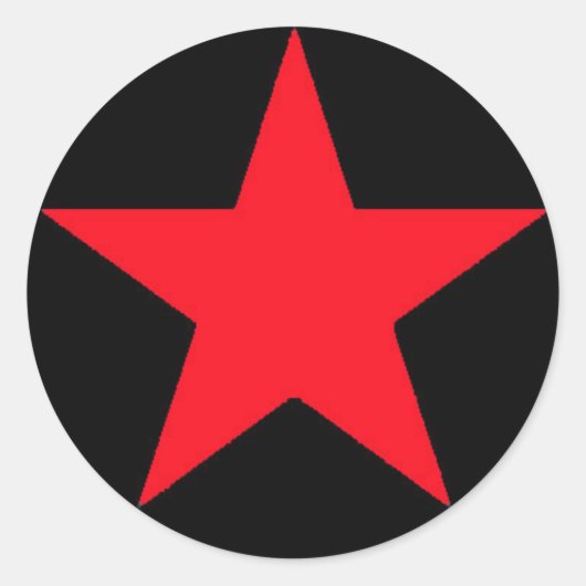 Rond Sticker Red Jammer Star (Devant)