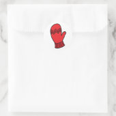 Rond Sticker Red Mitten (Sac)
