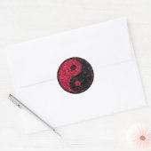 Rond Sticker Red Yin Yang (Enveloppe)