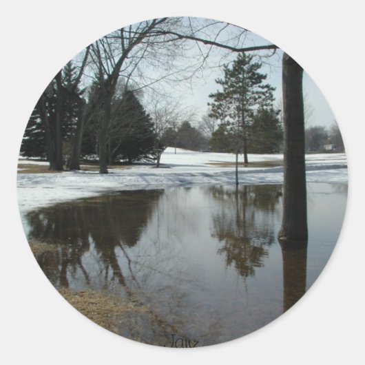 Rond Sticker Réflexion #1 (Devant)