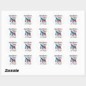 Rond Sticker Républicain Pour Le Changement (Feuille)