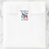Rond Sticker Républicain Pour Le Changement (Sac)