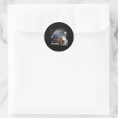 Rond Sticker résolu foncé (Sac)