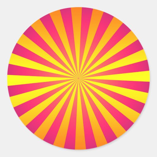 Rond Sticker rétro Gras et Vibrant (Devant)