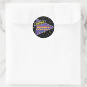 Rond Sticker Retro Rhodes Pride Days 2024 (Sac)