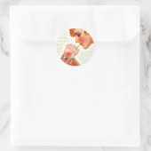 Rond Sticker Retro Soda Fountain Mag couverture publici (Sac)