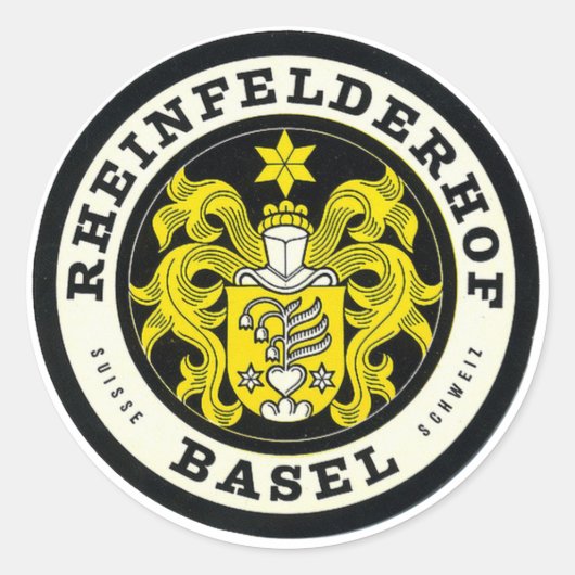 Rond Sticker Rheinfelderhof Basel Suisse (Devant)