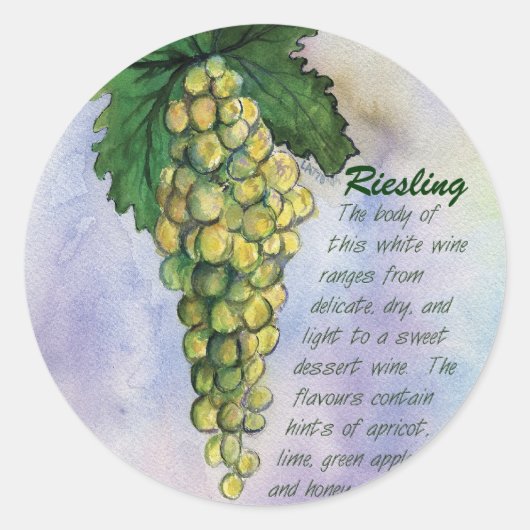 Rond Sticker Riesling Vin (Devant)