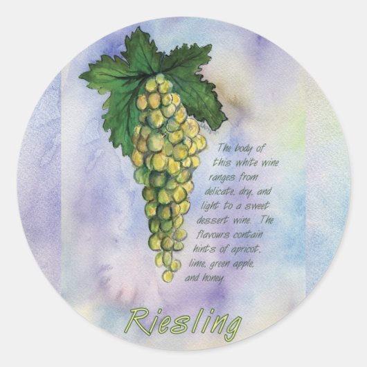 Rond Sticker Riesling Vin (Devant)